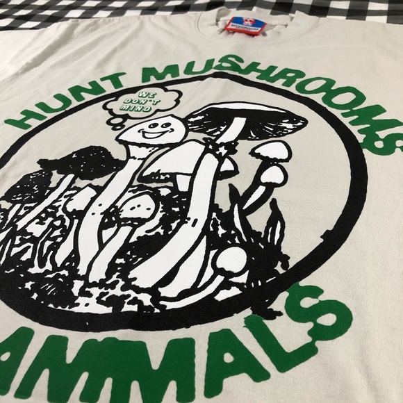 Online Ceramics Mushroom House Hunt Mushrooms Tee - Picture 2 of 7